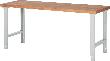 Neutral Werkbank 2000x700mm H790-1140mm,Bu40mm,R7035 Produktbild img1 S
