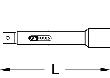 KS Tools 1/2" Verlängerung mit Schutzisolierung und Schraubenarretierung, 250mm Produktbild img2 S