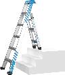 ZARGES Multimaster 5 Kombileiter Leiterl änge 2,88 m Produktbild img3 S