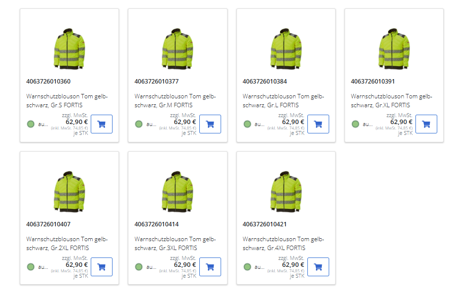 Platzhalterbild - FORTIS Artikel - Warnschutz Blouson Tom