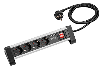 Alu-Mehrfachsteckdose Produktbild img1 L