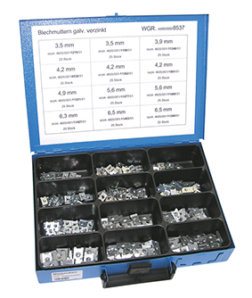 Sortiment Blechmuttern Produktbild img1 L