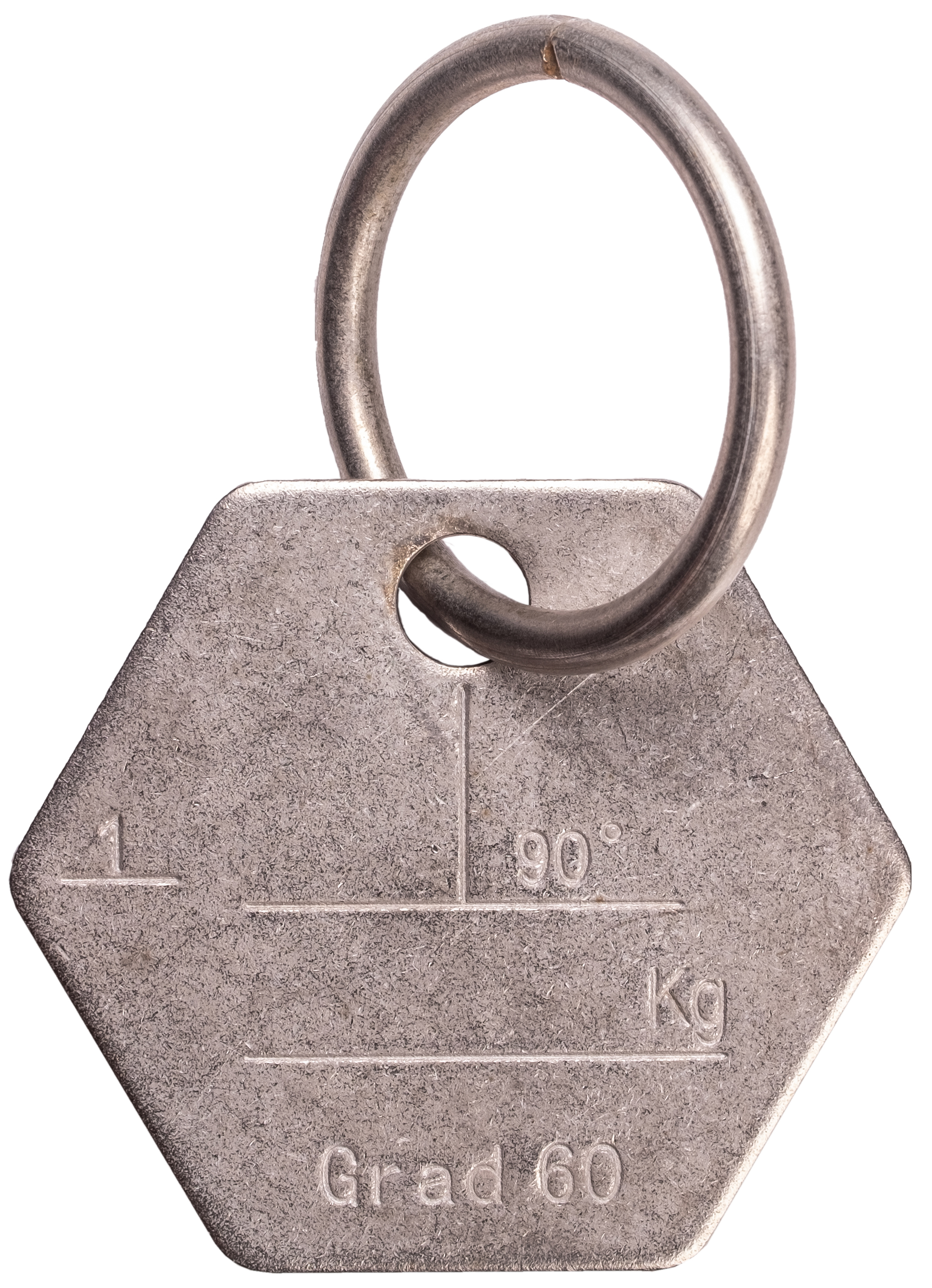 Prüfanhänger für Einstrang-Anschlagketten GK6, Edelstahl (mit Ring) Produktbild img1 L