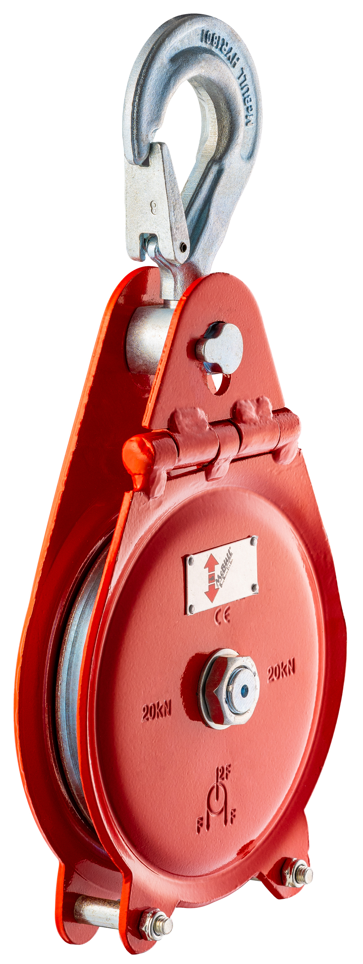 Forst-Seilrollen, mit aufklappbarem Seitenblech Produktbild img1 L