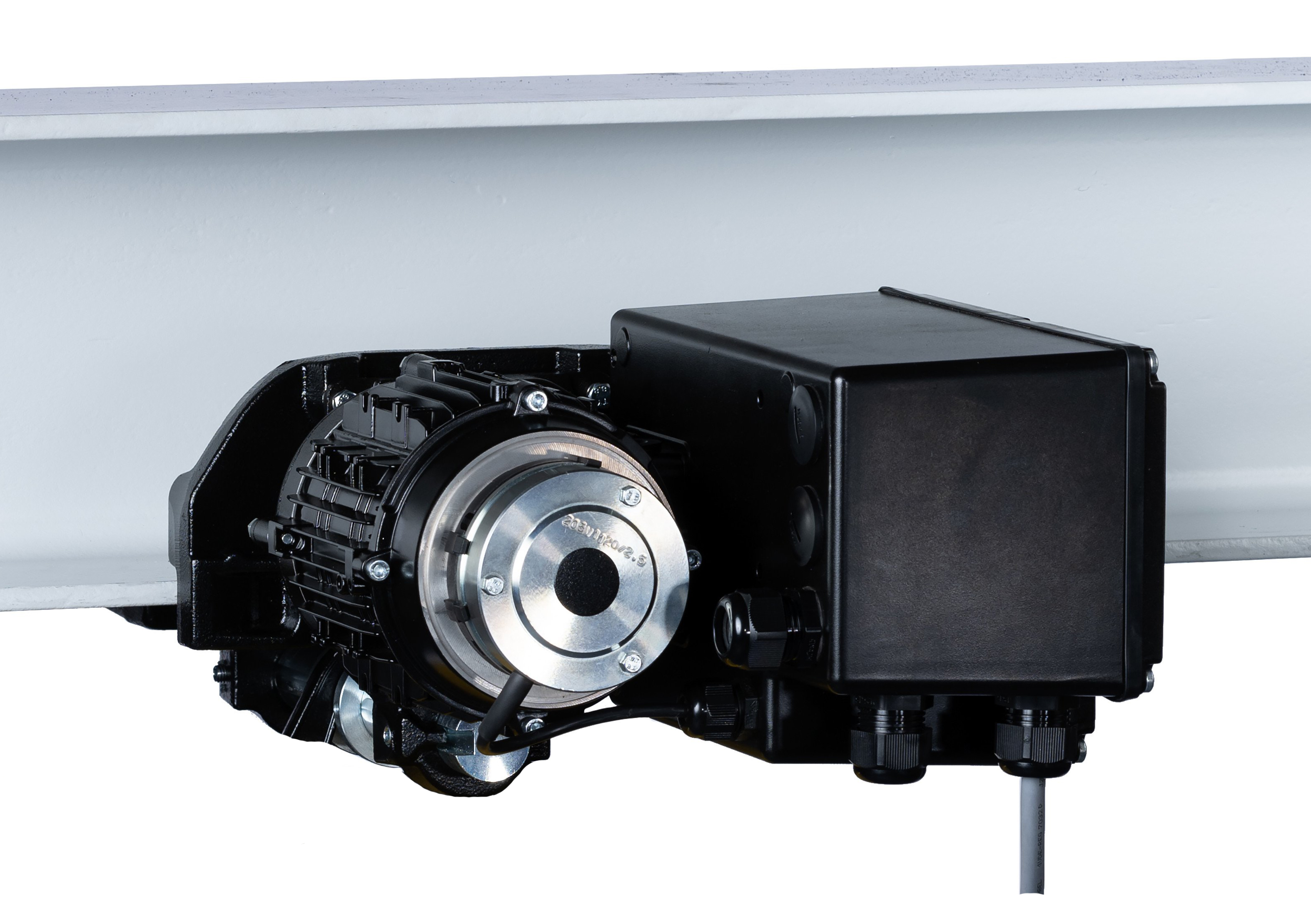 McBULL®TOPline Elektrofahrwerk (1 x 230 V, 50 Hz) für McBULL®TOPline Elektrokettenzug Typ GP250_1Ph / GP500_1Ph, mit Bremse, 1 Geschw. Produktbild img1 L