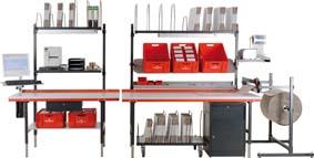 Höheneinstellbarer Pack- und Arbeitstisch (stufenlos höhenverstellbar 690–960 mm) Produktbild img1 L