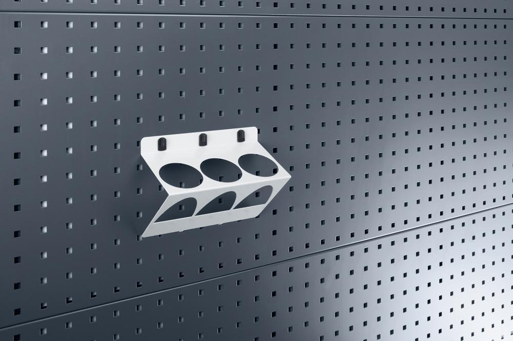 Rundhalter schräg 3-fach B 225 mm bis max.D 68 mm für Lochplatten bott Produktbild img1 L