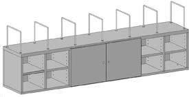 Regalsystem f. Packtische1762x243x330mm Produktbild img2 L