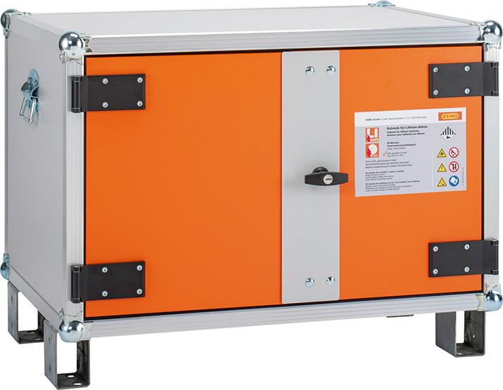 Akku-Lagerschrank 8/5 mit Stapelfüßen Produktbild img1 L