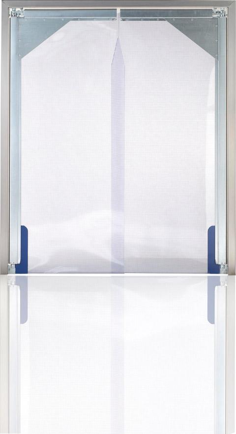 Pendeltor für den Innenbereich, Ausführung klar mit Gewebe: für stärkere Beanspruchung, Breite 2500 mm Produktbild img1 L