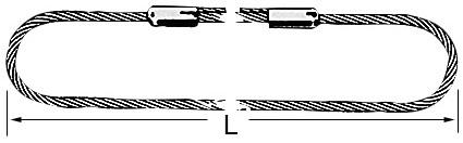 Anschlagseil (Klasse D), für 2 m Umfang, endlos verpresst Produktbild img1 L