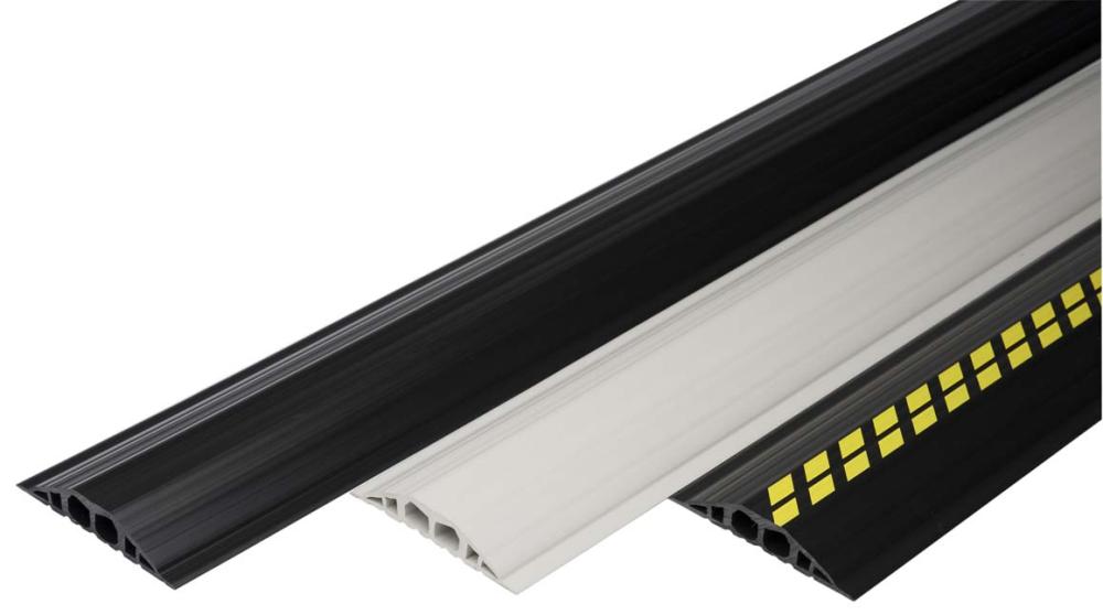 Industriekabelbrücke B1500xT200xH35 mm 2 Kammern D25 mm PVC schwarz/gelb Produktbild img3 L