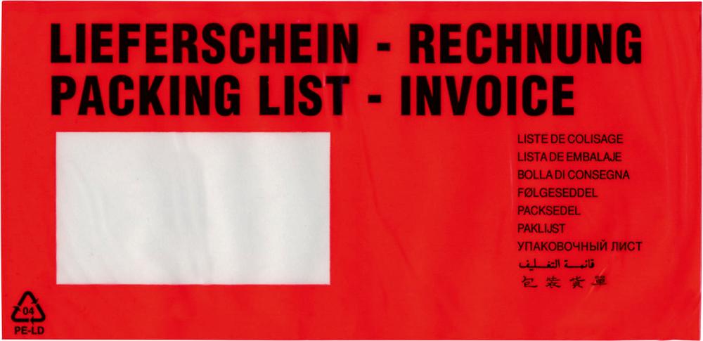 Dokumententaschen 240 x 118 mm, lang,VE1000 Produktbild img2 L