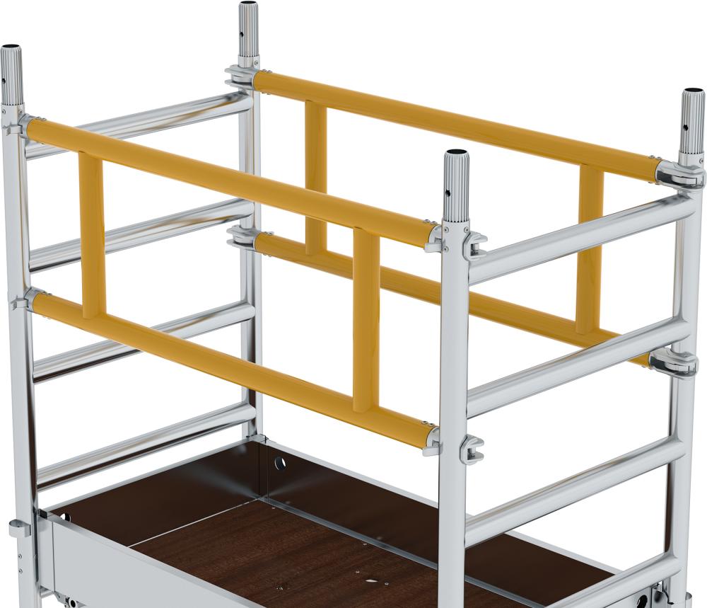 Ein-Personen-Gerüst Plattform B1200xT600 mm Plattformhöhe 4,10 m Arbeitshöhe bis 6,10 m Produktbild img2 L