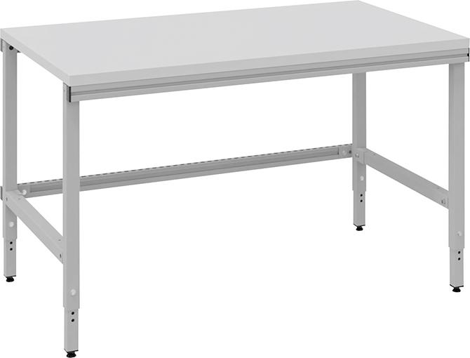 Höhenverstellbarer Grundtisch Multi4easy, mit Melamin-Tischplatte Produktbild img1 L