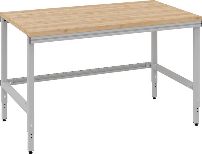 Höhenverstellbarer Grundtisch, Multi4easy, mit Multiplex-Tischplatte Produktbild img1 L