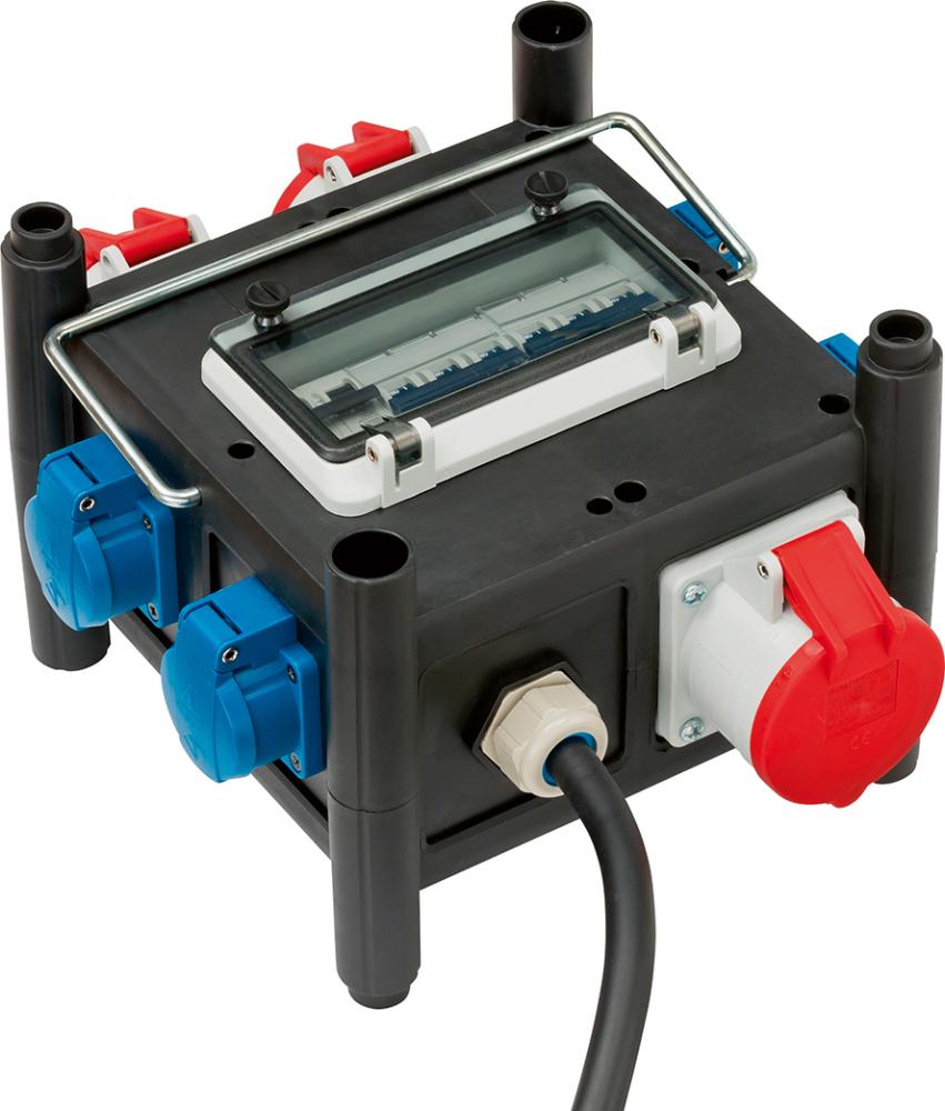 Kleinstromverteiler 32A H07RN-F5G4 2m CEE 3xCEE 400V + 4x230V Brennenstuhl Produktbild img2 L