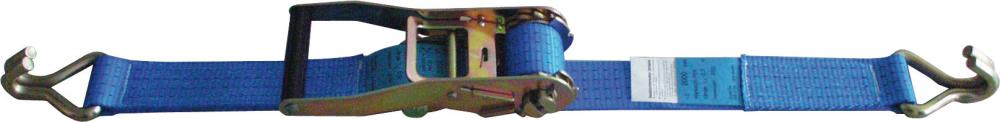 Ratschen-Zurrgurt, 2-teilig, mit Rundprofilhaken, 50 mm Bandbreite Produktbild img1 L