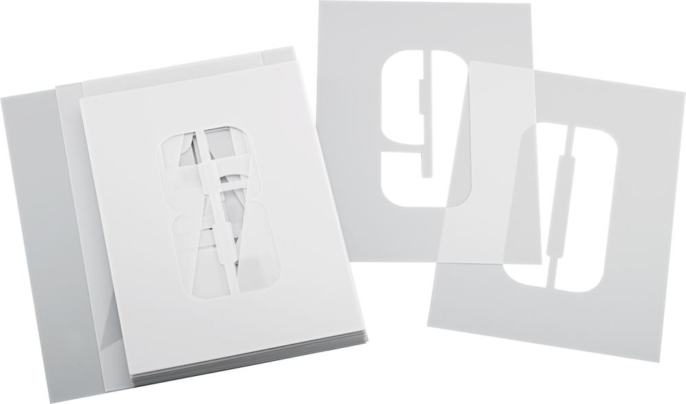 Schablonensatz für Boden-markierung 150mm E-COLL Produktbild img1 L