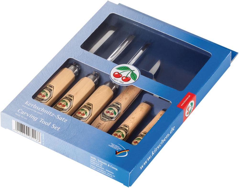 Kerbschnitzwerkzeug 6tlg. Nr.3406 Kirsche KIRSCHEN Produktbild img1 L