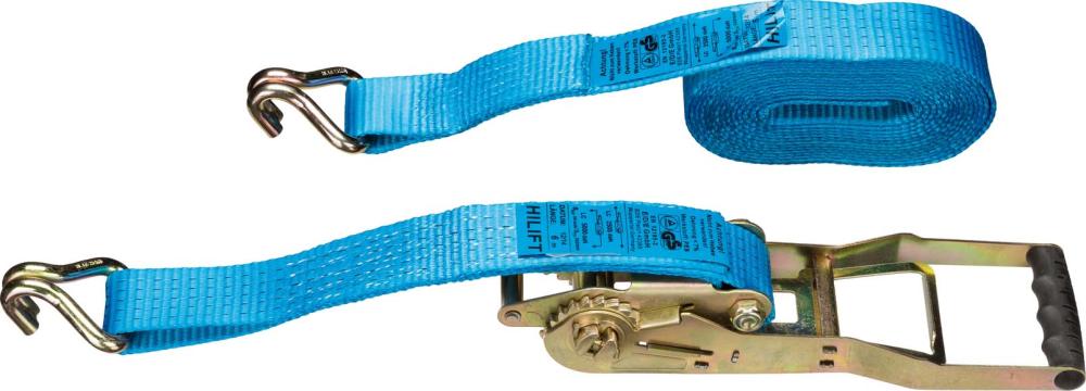 Zurrgurt Ergo, 5 t, mit Langhebel-Zugratsche und Profilhaken Produktbild img1 L