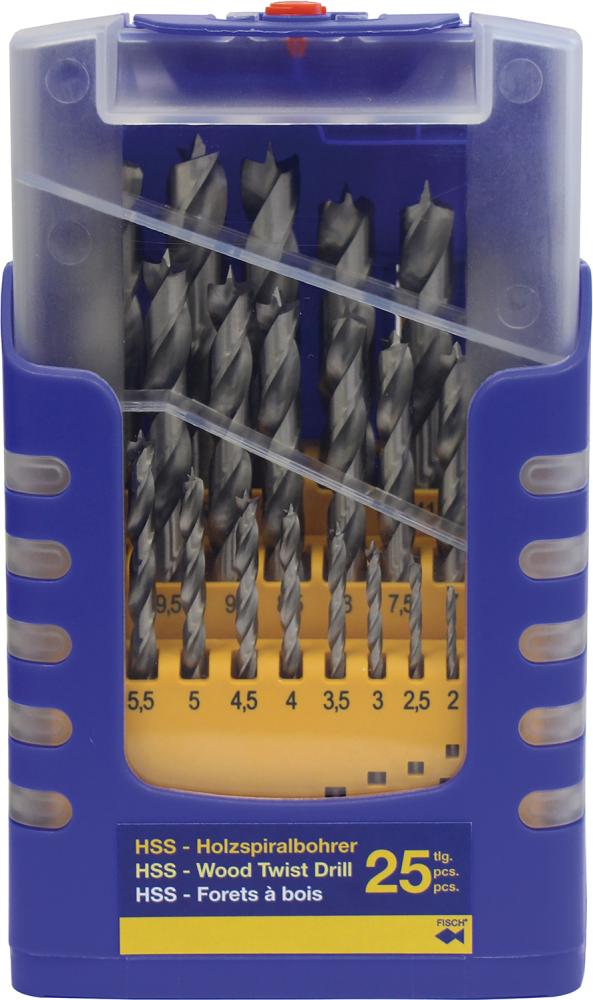 Holzspiralbohrer HS Set 25-tlg. 1 - 13mm FISCH Produktbild img1 L