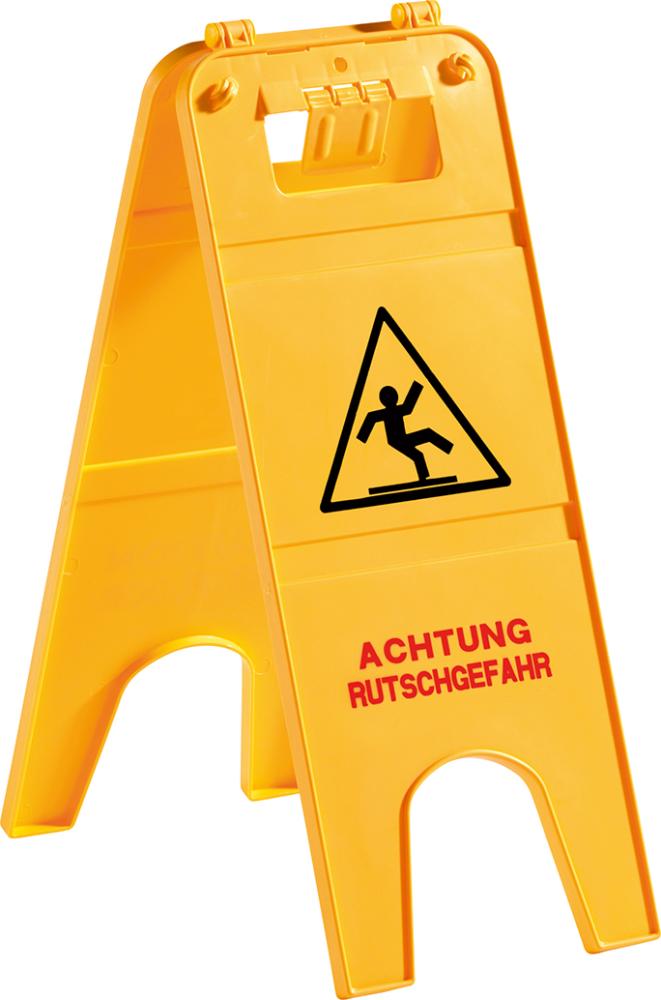 Kunststoff Warnschild Achtung Rutschgefahr Produktbild img1 L