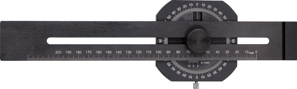 Streichmaß mit Gradmesser200mm FORTIS Produktbild img1 L