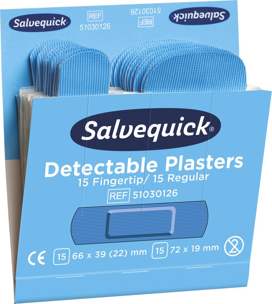 Salvequick Nachfüllp. Strip-Fingerkuppe, detektierbar 35 Stück Produktbild img1 L