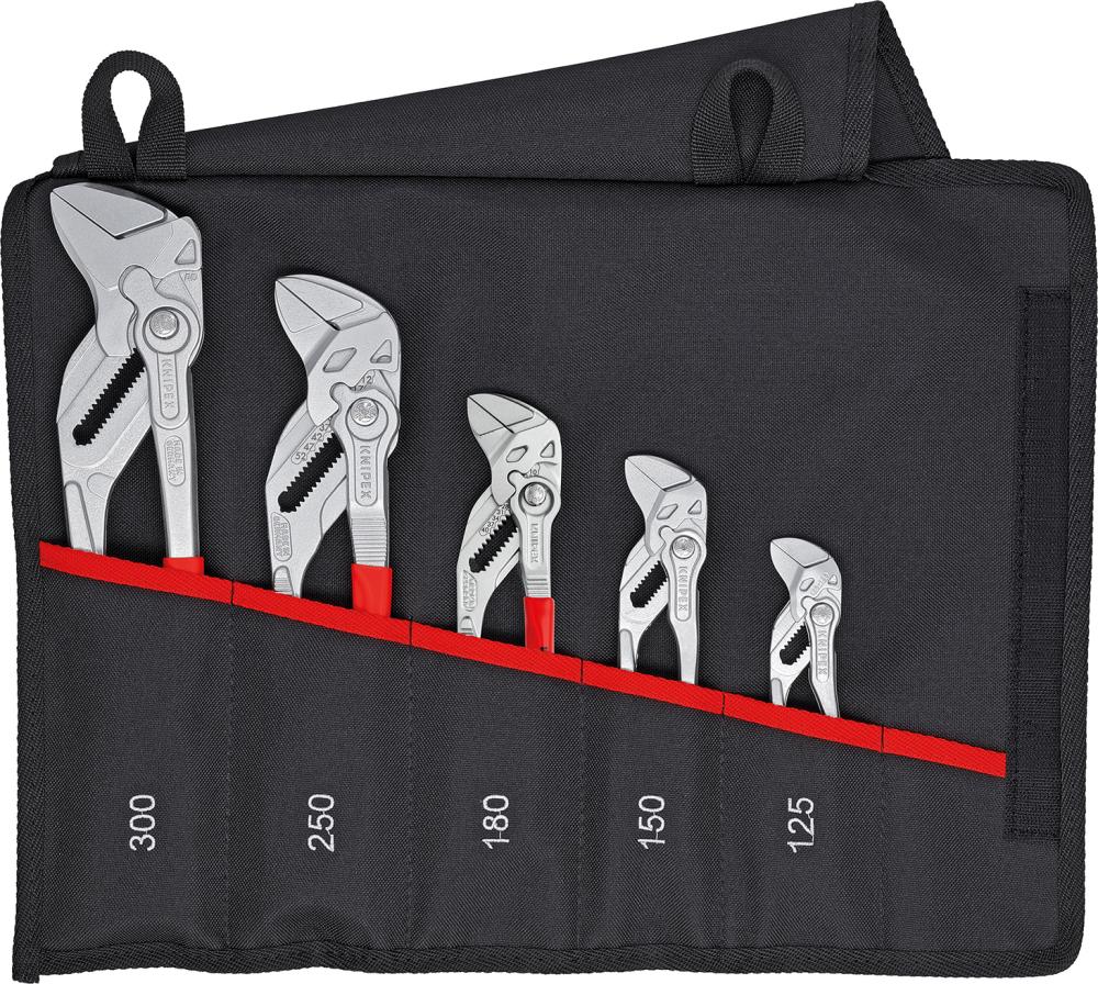 Zangenschlüssel-Set 5tlg.in Rolltasche Knipex Produktbild img1 L