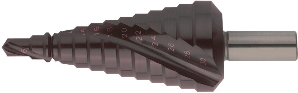 Universal-Stufenbohrer spiralgenutet, Oberfläche TiAlN-beschichtet Produktbild img1 L