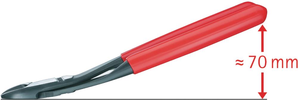 Kraft-Seitenschneider mitKunststoff-Griffen 200mm KNIPEX Produktbild img2 L