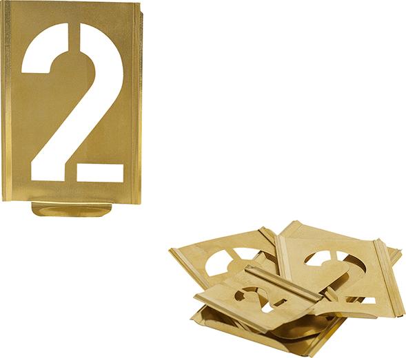 Signierschablone, 10-teilig (0–9) Produktbild img1 L