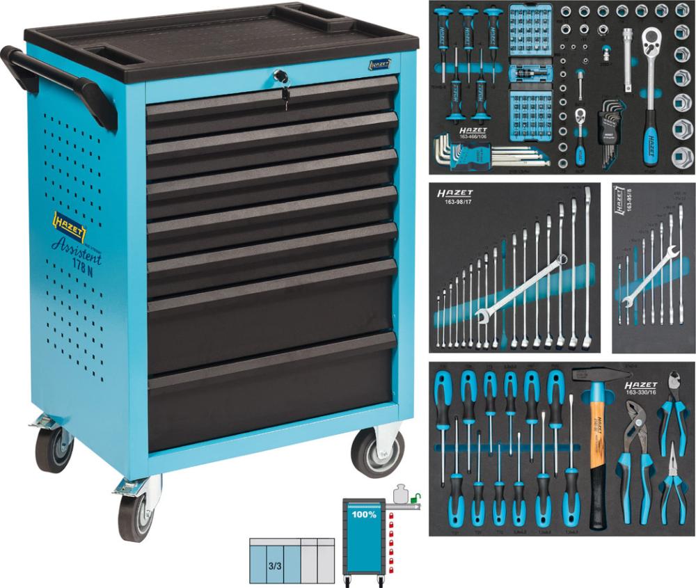 Werkstattwagen bestückt 178N-7/147 147-teilig Hazet Produktbild img1 L