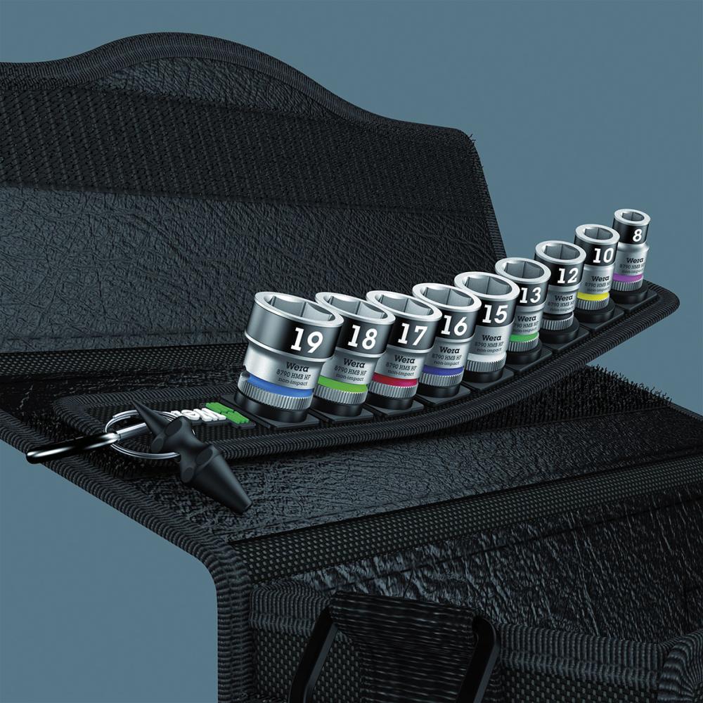 Steckschlüsseleinsatz- Satz mit Haltefunktion 3/8" 10-teilig Wera Produktbild img2 L