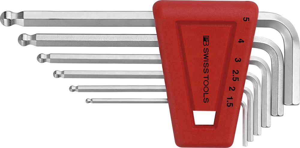Winkelschraubendreher-Satz für 6-kant-Schrauben, mit Kugelkopf, PB Swiss Produktbild img1 L