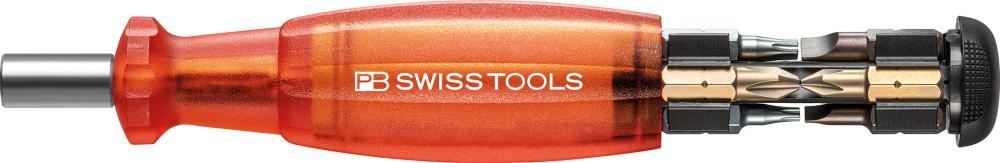 Magazin-Bithalter rot 8-teilig Schlitz, PH, TX PB Swiss Tools Produktbild img1 L