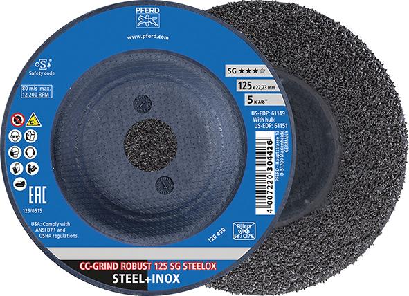 Schleifscheibe SG CC-GRIND-ROBUST STEELOX 125mm Pferd Produktbild img1 L