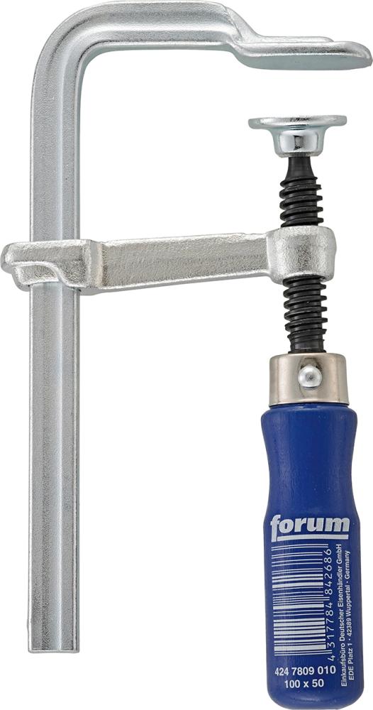 Ganzstahl-Schraubzwinge mit Holzgriff, FORUM Produktbild img1 L