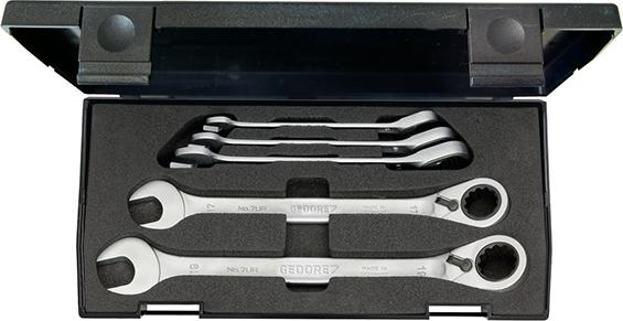 Maulschlüssel-Satz mit Ringratsche Produktbild img1 L