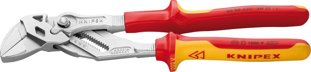 Zangenschlüssel VDE mit 2-Komponenten-Griffen 250mm KNIPEX Produktbild img1 L