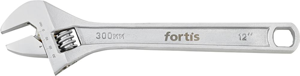 Rollgabelschlüssel 12" 300mm verchromt FORTIS Produktbild img1 L