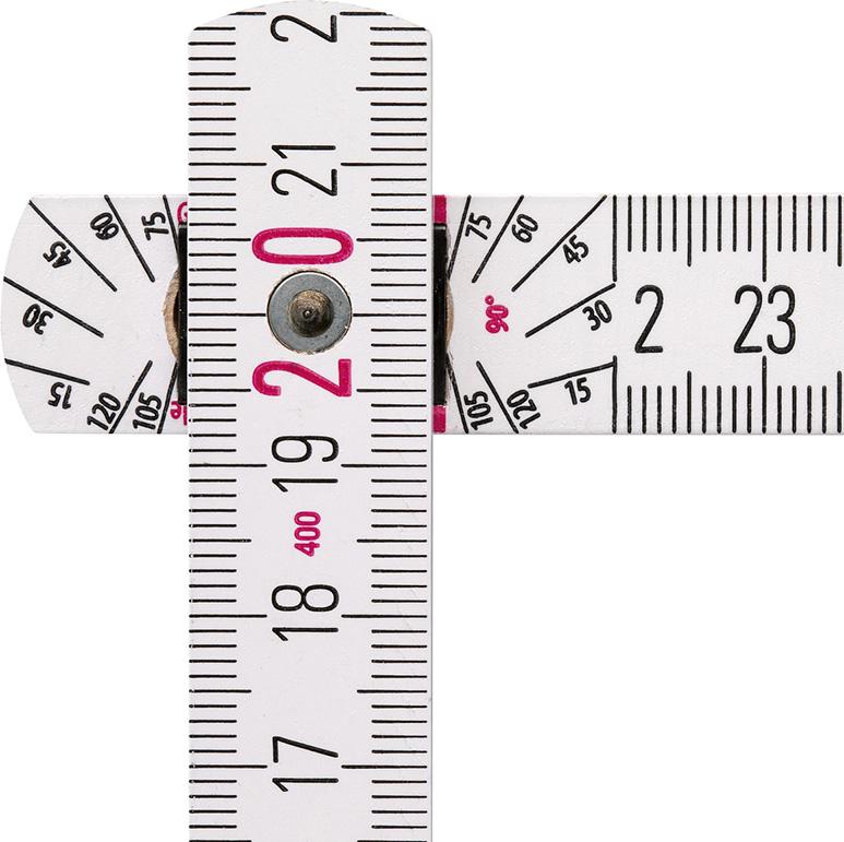 Gliedermaßstab Buche 2mx16mm weiss Typ 1407 Stabila Produktbild img2 L