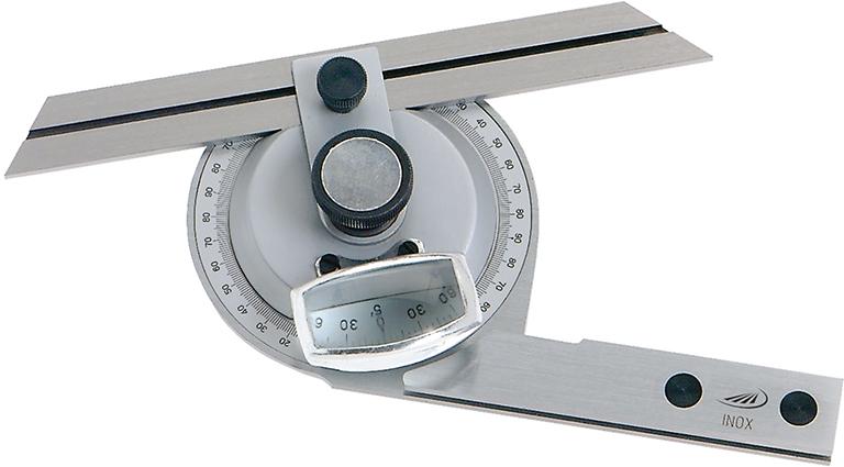 Universal Winkelmesser RCr. Mit Lupe 150/200/300mm HP Produktbild img1 L
