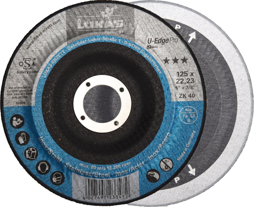 Kehlnahtschleifscheibe U-Edge Pro, gerade Produktbild img1 L