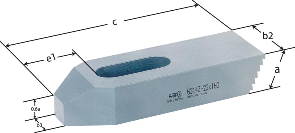 Spanneisen mit Treppenzähnen Produktbild img2 L