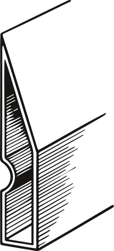 Alu Trapezkartätsche 97 x 18 mm - 2 m FORTIS Bau Produktbild img1 L