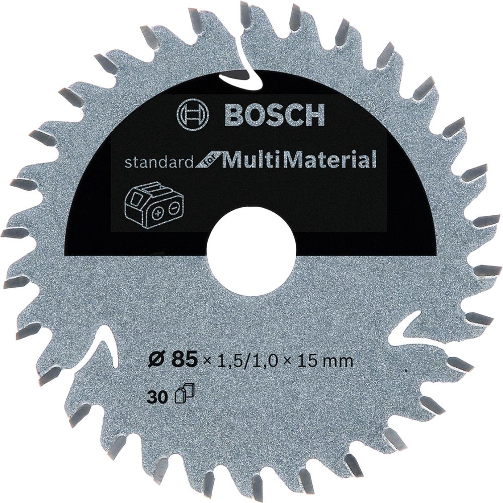 HM-Kreissägeblatt 85x1,5/1x15 30Z Bosch VE à 1 Stück Multi Mat für Akkusägen Produktbild img1 L