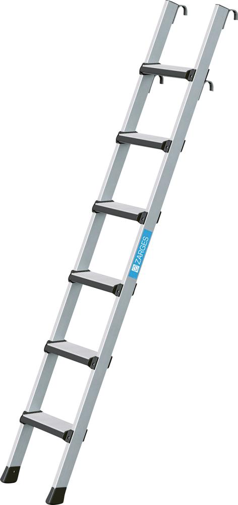 Regaleinhängeleiter mit geschraubten Stufen und gepolsterter Stufen-Vorderkante Produktbild img1 L