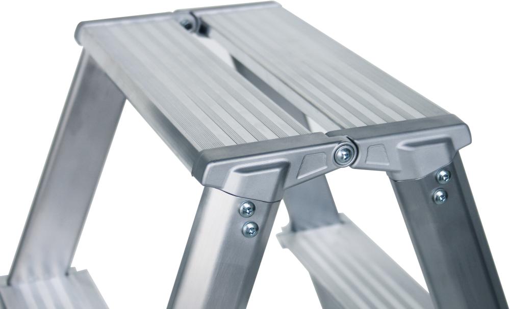 ML Stufen-Stehleiter, beidseitig begehbar Produktbild img4 L